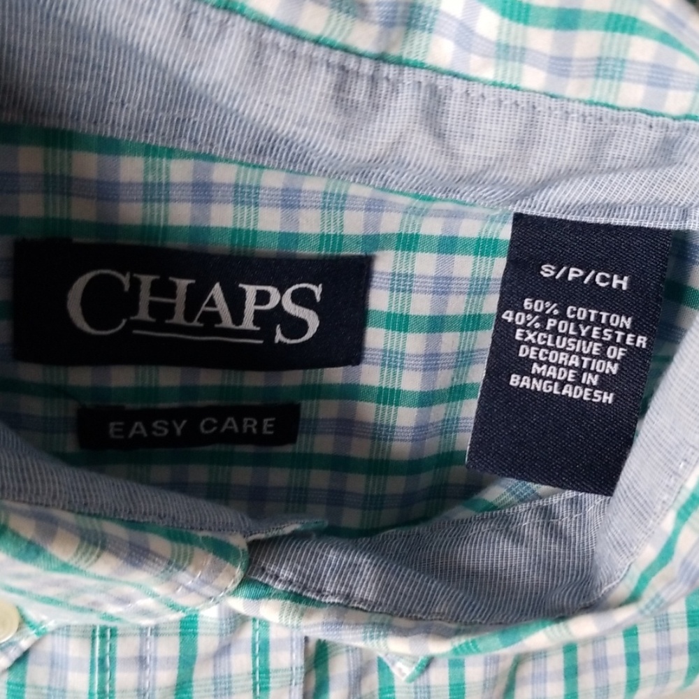 Chaps Men's shirt plaidShortssleevessize Small - Picture 4 of 6